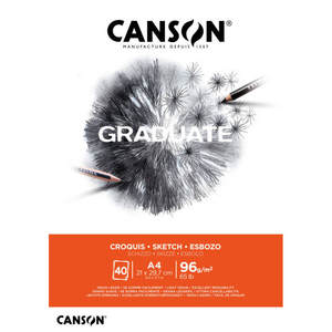 CANSON - ÁLBUM DE DIBUJO GRADUADO A4, 40 HOJAS - Product Image 1