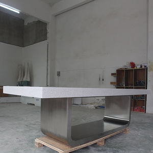 Mesa <span class=keywords><strong>de</strong></span> Reuniones Moderna para Sala <span class=keywords><strong>de</strong></span> Conferencias <span class=keywords><strong>de</strong></span> Oficina, con Tapa <span class=keywords><strong>de</strong></span> Mármol, para 10 Personas, Blanca, con Enchufe - Product Image 2