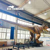 Modèles personnalisés de dinosaures animatroniques réalistes grandeur nature en fibre de verre pour parcs d'attractions et centres commerciaux (usage intérieur)