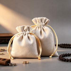 Sac à poussière en velours avec cordon de serrage, logo personnalisé, pochette de rangement en flanelle douce, emballage cadeau pour sac à main, chaussures, vêtements, accessoires - Product Image 4