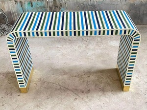 Bone Inlay <b>Console</b> <b>Table</b> Wholesale Modern Good Quality Living Room <b>Round</b> Wooden Stand for Bedroom Decor - Product Image 5