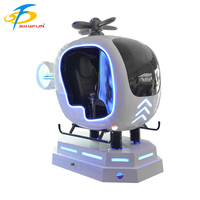 Simulador de realidad virtual VR Flight Shooting 9D Diseño bonito para centros comerciales de interior y exterior Funciona con monedas públicas-Fibra de vidrio