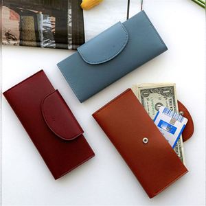 Stylish Colorful PU Leather Double-Layer Golf Cash <b>Wallet</b> Button Closure Custom Envelope Money Business Card Holder Bill Pocket - Product Image 3