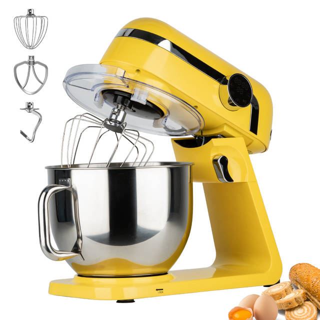 Electric Die-casting Aluminum Foutou Fruit Mixer Table Blender Kneading Dough Chopping Whipping Multifunction Stand Mixer 1800W