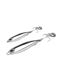 Placage électrolytique de haute qualité, chute lente métal plomb jig leurre poisson lancer appât bionique couteau argenté miroir 60/80/100/120/150g
