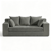 Modernes Modulares Samt-Sofa-Set mit Tiefem Komfortsitz Breiter Armlehne Hochdichtem Schaumstoff für Hotel Villa Fitness-Studio Einkaufszentrum