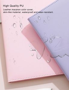 Nouveau style, couleur macaron, boucle magnétique, carnet de notes A5 de style professionnel, couverture en plastique sérigraphiée, économique, pour - Product Image 4