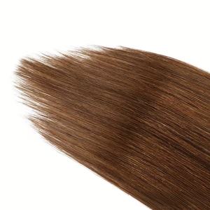 Extensions de cheveux à clipser sans couture, double épaisseur, cheveux humains russes Remy de haute qualité, postiches à clipser - Product Image 4