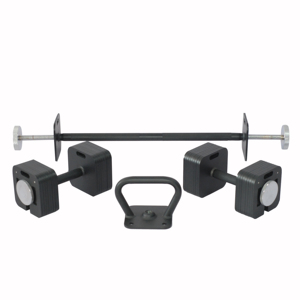 Ensemble d'haltères réglables 50lb 80lb <span class=keywords><strong>160lb</strong></span> Haltères 3 en 1 utilisés comme Kettlebell Barbell Fitness Exercices Home Gym Dumbbell - Product Image 1