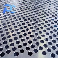 Résistance supérieure à l'abrasion, plaque en maille métallique perforée en acier inoxydable 316 304 à trous ronds de 1 mm, 2 mm, 1,5 mm, 0,8 mm