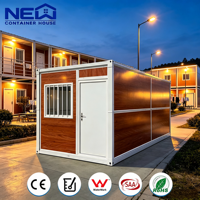 Casa Contenedor Modular Plegable de Bajo Costo para Oficina y Vivienda con Diseño Moderno y Montaje Rápido