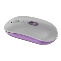 Souris sans fil à écran numérique rechargeable, double mode, 2.4G, nouveau modèle exclusif