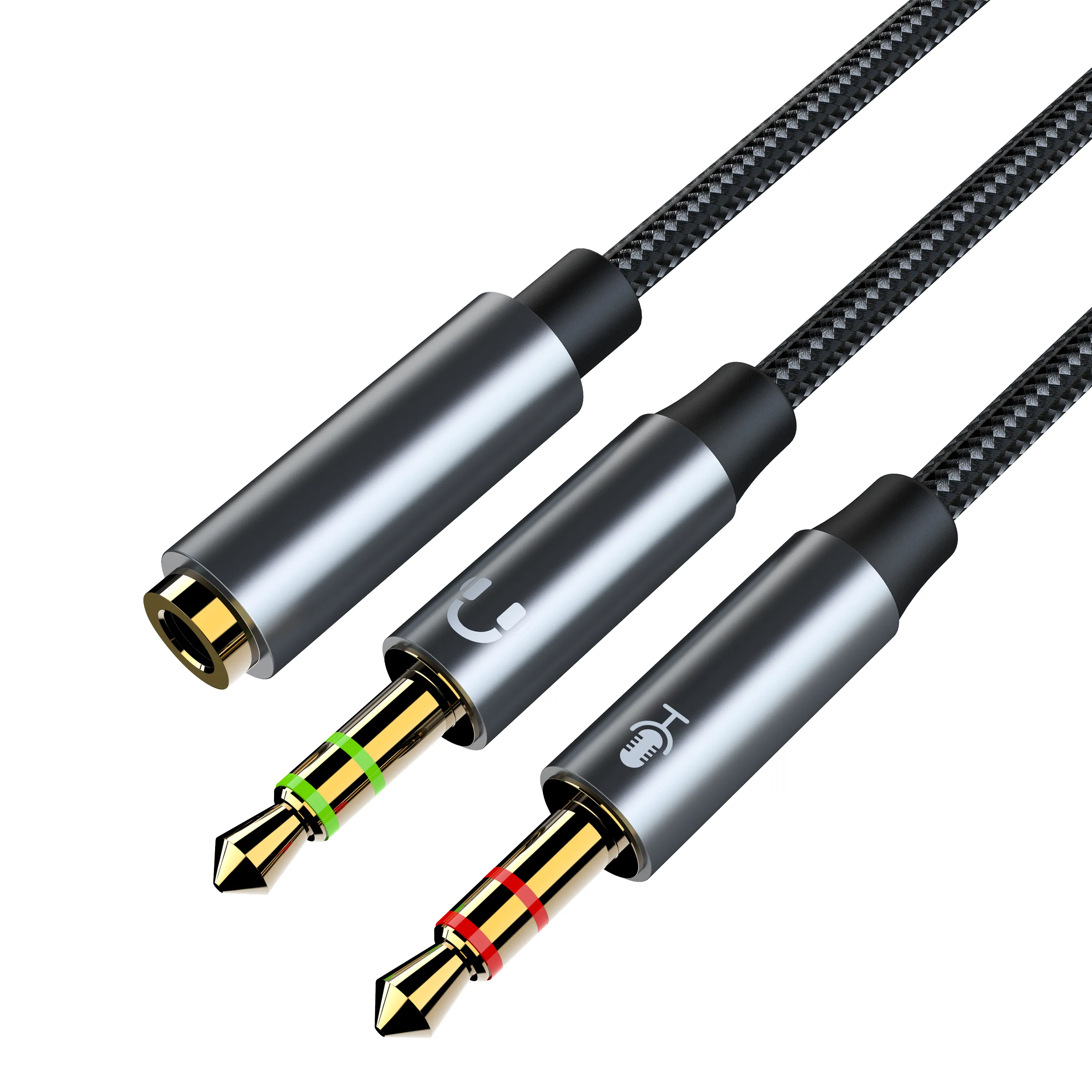 Rockfly Jack Kabel Ekstensi Audio 3.5 Mm, Kabel Aux Lapis Emas, Kabel Audio AUX 3.5 Mm Mobil 3.5 Mm