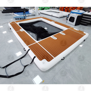 Nhà máy tùy chỉnh <span class=keywords><strong>Inflatable</strong></span> hồ bơi biển <span class=keywords><strong>Inflatable</strong></span> nền tảng nước hồ bơi đại dương du thuyền nước nổi nền tảng với Net - Product Image 5