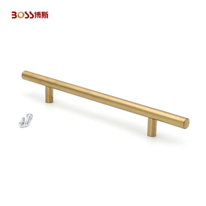 Hot Sale T-Shape Stainless Steel Metal Furniture Handle Golden Kitchen Cabinet <strong>Drawer</strong> <strong>Knob</strong> for Bedroom Bathroom Living Room - Product Image 5