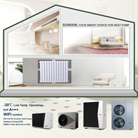 Pompe à chaleur air-eau Sunrain R290 à faible GWP A+++ 12KW Monobloc DC Inverter avec contrôle intelligent WiFi pour projets résidentiels et commerciaux