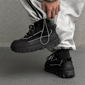 Nouvelle Collection Printemps 2025 – Chaussures Décontractées Homme à Semelle Épaisse, Style Rétro, Rehaussantes, Respirantes et Confortables - Product Image 5