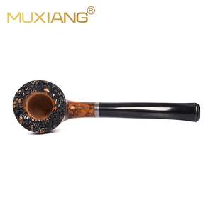 MUXIANG Briar Wood Smoking Pipe Bent Type Tobacco Pipe For Men Collection - Product Image 2