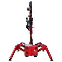 Grue araignée compacte hydraulique pour espaces étroits, grue sur chenilles pour l'installation de bâtiments
