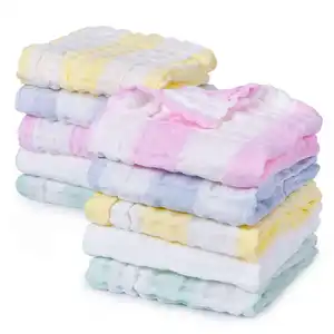 CHEER In Stock 100% Muslin Cotton Towel Baby Washcloth Aowel for Newborn Face Towel for Baby