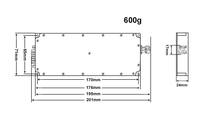 Módulo de Señal RF Controlado por RS232, 100-6000MHz, Módulo de Generación de Señal RF Ajustable, 50W/100W, Interfaz Tipo N