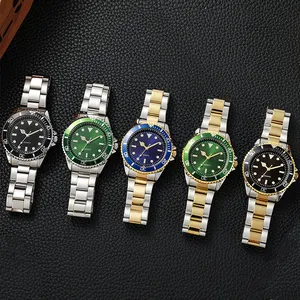 ホット高級クォーツ時計メンズ手首relojes de cuarzo para hombre orologio uomooemカスタムロゴ腕時計メンズ