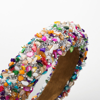 ODM Serre-têtes et bandeaux pour cheveux pour femmes, style baroque, avec strass colorés de type américain, effet diamant, scintillants, Vinchas, de luxe et durables
