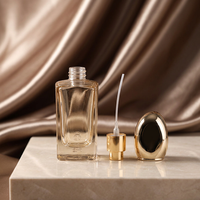 Nouveau Flacon de Parfum Carré en Verre 30ML avec Pompe Vaporisateur, Rechargeable, Premium, pour Voyage, Sérigraphié LH-JS92503