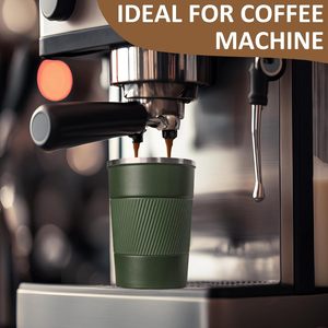 FAYREN Tasse isotherme en acier inoxydable 380 ml, gobelet de voyage pour café avec manchon en silicone, tasse thermique multicolore - Product Image 6