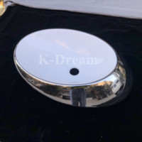 KD-108AB Lavabo de salle de bain en céramique de forme irrégulière, style artistique, pour hôtels, de haute qualité, émaillé brillant, Chaozhou