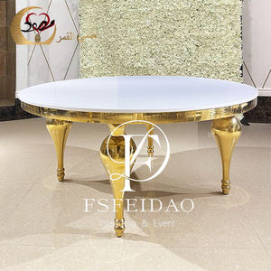 Party Supplies Stainless Steel Wedding <b>Used</b> Round Shaped Dining Table - Product Image 1