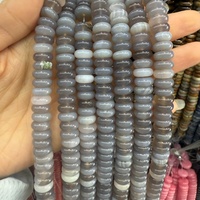 Perles Rondelles Plates en Pierre Naturelle Hui Rui de Qualité Supérieure 4*10mm, Améthyste et Œil de Tigre, pour la Fabrication de Bijoux