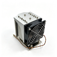 Refroidisseur de processeur pour serveur AMD SP6 4U, 300W TDP, 6 caloducs, base en cuivre, 4 broches PWM, double roulement à billes, dissipateur actif pour socket AMD SP6