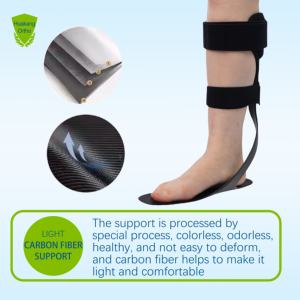 Attelle de cheville et de pied en fibre de carbone, soutien pour pied tombant, pour AVC et blessure du tendon d'Achille, protection du pied - Product Image 2