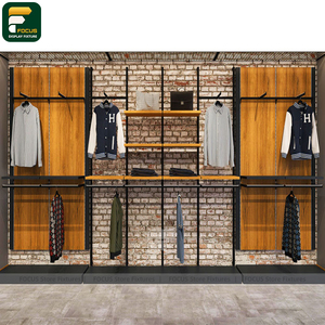 Exhibidor de Ropa Moderno para Tienda, Mueble de Boutique, Estante de Pared, Mostrador de Recepción, Espejo, Lámpara - Product Image 2