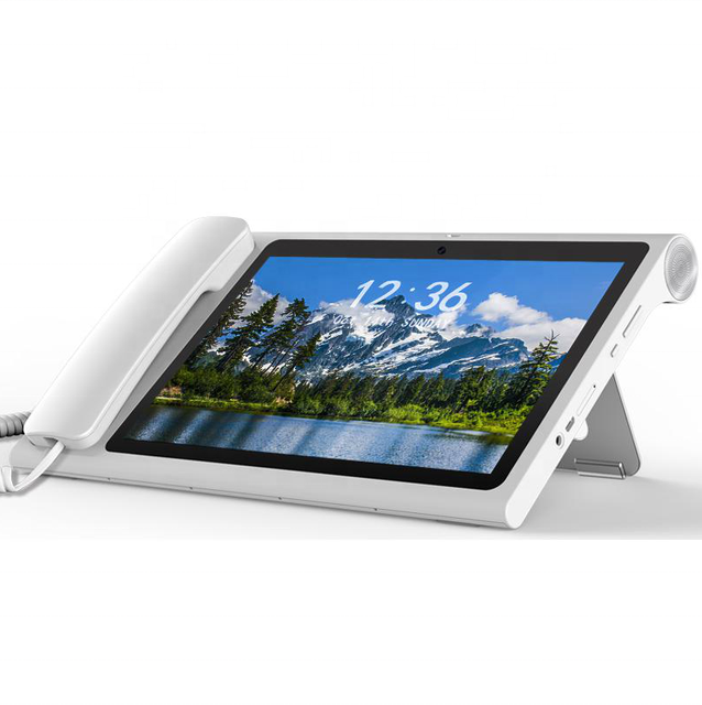 Smart Android Video Fixed Wireless Phone 10.1" Screen 4G VoLTE WiFi for 4G+64G RAM ROM 13MP Camera Desktop Landline