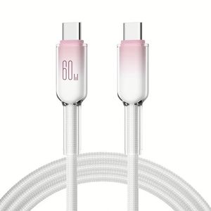 High Quality 3A USB <b>C</b> to <b>Type</b> <b>C</b> PD 60W Fast <b>Charging</b> <b>Cable</b> High Quality PD Charger Data Cord 20V 3A <b>Charging</b> Line Support OEM - Product Image 1