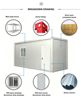 Casa Prefabricada Desmontable OEM&ODM de 10 pies, 20 pies, Casa Pequeña Prefabricada, Casa Contenedor Modular de Lujo de 40 pies, Casa de Camping Prefabricada, Contenedor Desmontable