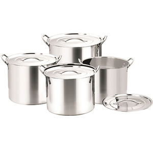 Juego de 8 Ollas de Acero Inoxidable Comerciales Grandes de Buena Calidad, Olla de <span class=keywords><strong>Cocina</strong></span> de Acero Inoxidable - Product Image 1