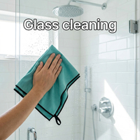 Chiffons de nettoyage de miroirs durables en gros pour usage domestique, absorbants, non pelucheux, sans traces d'eau, serviettes de nettoyage de vitres de voiture