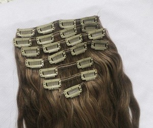 Clip Trong Phần Mở Rộng Tóc Người Afro Xoăn Clip Ins Brazil Remy Tóc Full Head 7 PcsLot 120 Gam Sản Phẩm Tóc Prosa - Product Image 2