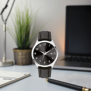 316L Acero inoxidable 40mm Popular Diseño <span class=keywords><strong>simple</strong></span> LOGO personalizado Japón o movimiento de cuarzo suizo Relojes de pulsera de cuarzo para hombres - Product Image 5