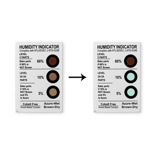 Indicateur d'humidité réutilisable <span class=keywords><strong>YTX</strong></span> pour emballages alimentaires, carte de test d'humidité à 3 points, <span class=keywords><strong>5</strong></span>%-60% HR, changement de couleur, pour snacks, fruits secs, noix - Product Image 4