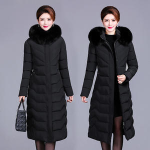 D'âge moyen Personnes Âgées Coton Rembourré Vêtements Épais Plus de Mi-Longueur Over-The-Genou Femmes Lâche Mère D'hiver Manteau - Product Image 6