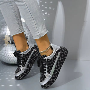 OEM <span class=keywords><strong>scarpe</strong></span> alla moda da <span class=keywords><strong>donna</strong></span> Multicolor con diamanti lucidi versatili taglie Extra grandi 35-42 - Product Image 2