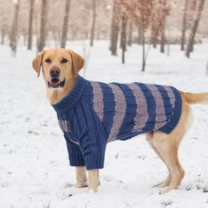 Proveedor personalizado Qiqu, nuevo diseñador, suéter <span class=keywords><strong>para</strong></span> perros, Jersey de invierno de punto cálido, manga larga <span class=keywords><strong>para</strong></span> Pomeranian Mini Dachshund <span class=keywords><strong>Toy</strong></span> Poodle - Product Image 3