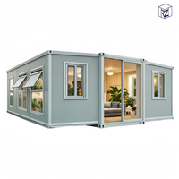 Petite maison préfabriquée moderne avec toit plat, style cottage, maison modulaire préfabriquée à vendre Ray-Zen