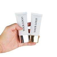 Cosmétiques 30 ML/g Tube ultra-plat en plastique PE blanc Lotion pour les soins de la peau Crème pour les yeux Fond de teint Tube d'extrusion d'emballage liquide