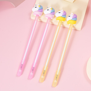 MiAx Unicorn Gel Pen 0.5mm Fine Point Cute Cap Student Office Stationery - Product Image 2