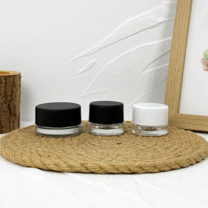 5ml 5g Mini Black CR Glass Concentrado Tarro Resistente a los niños A prueba de olores con tapa CR - Product Image 2